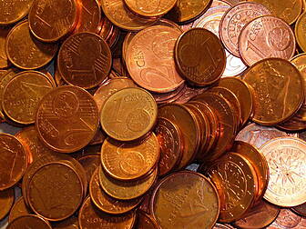 One and two cent coins to go